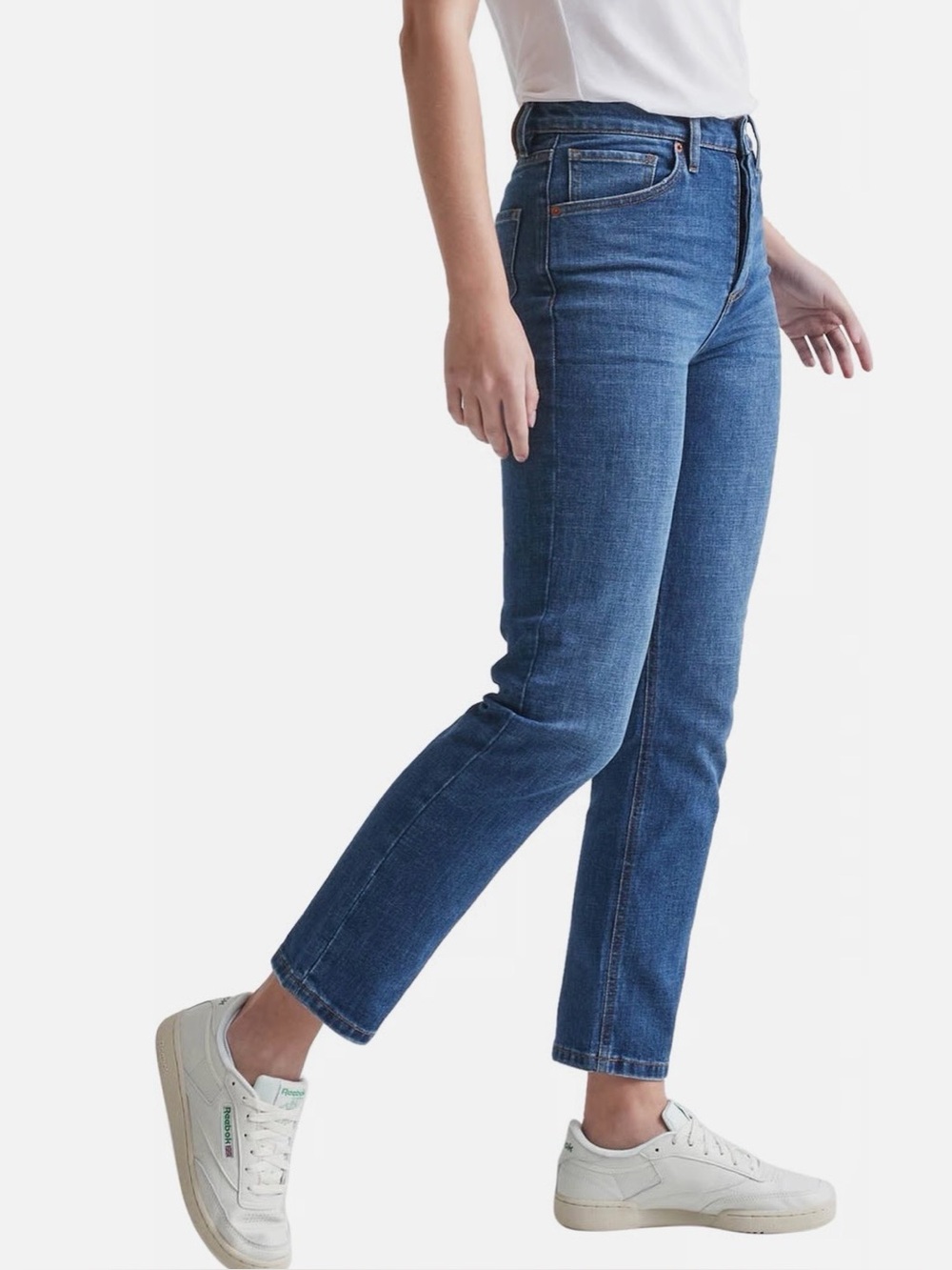 DU/ER performance Denim High Rise Straight Jeans size 34